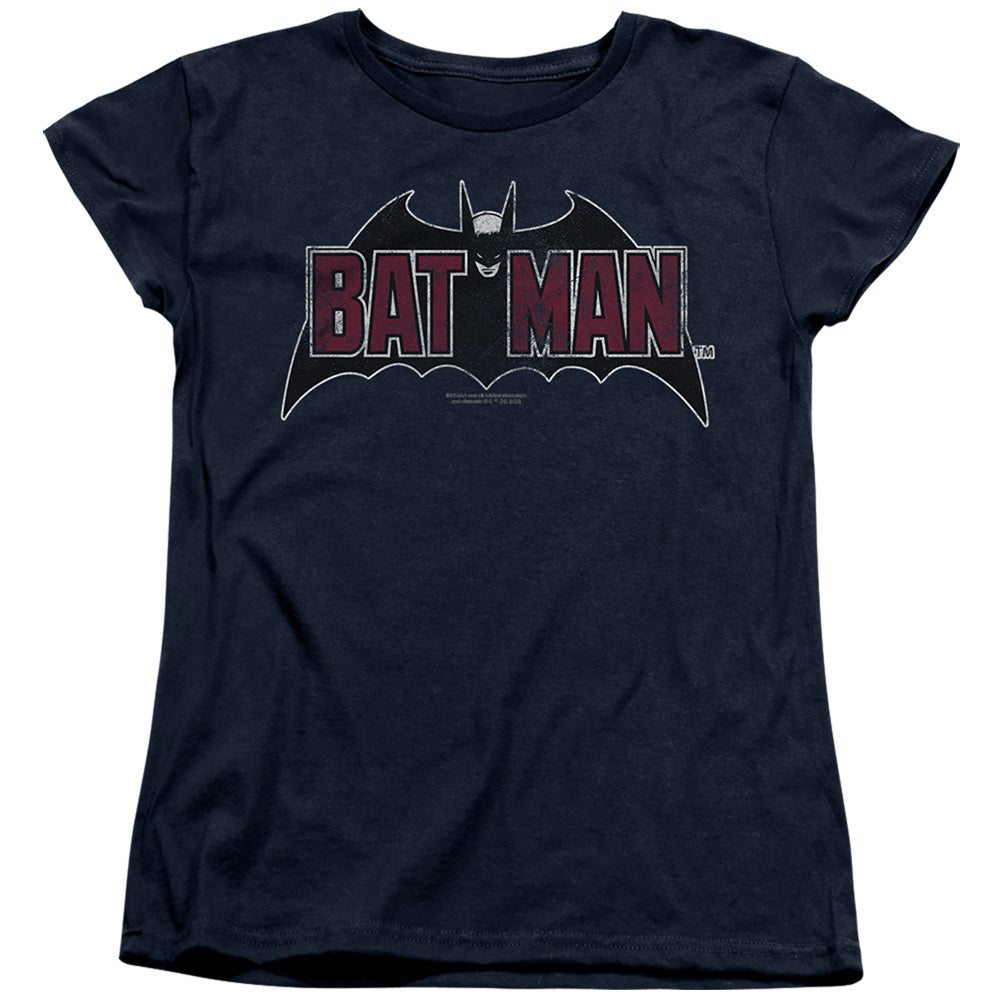 Vintage Bat Logo On Navy