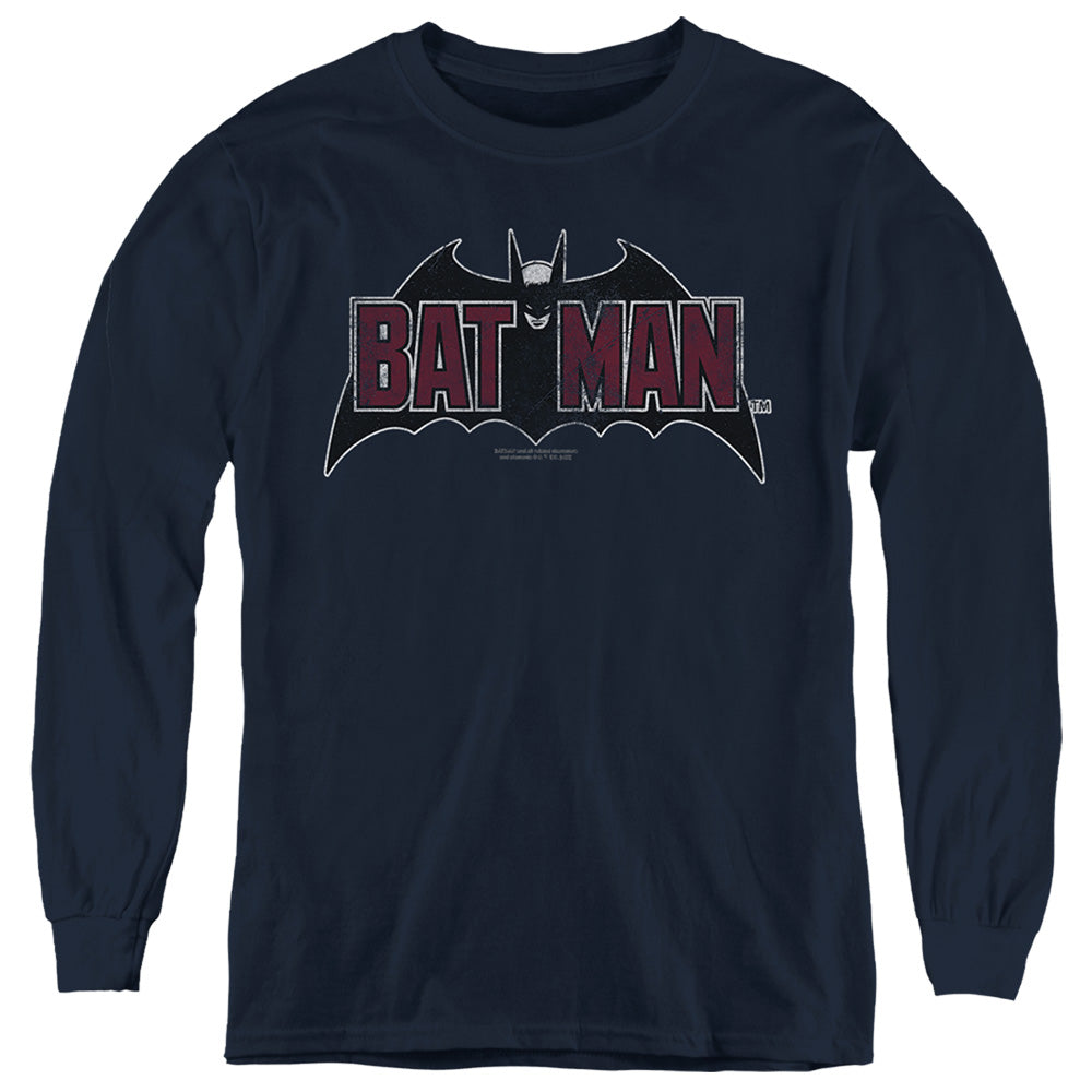 Vintage Bat Logo On Navy