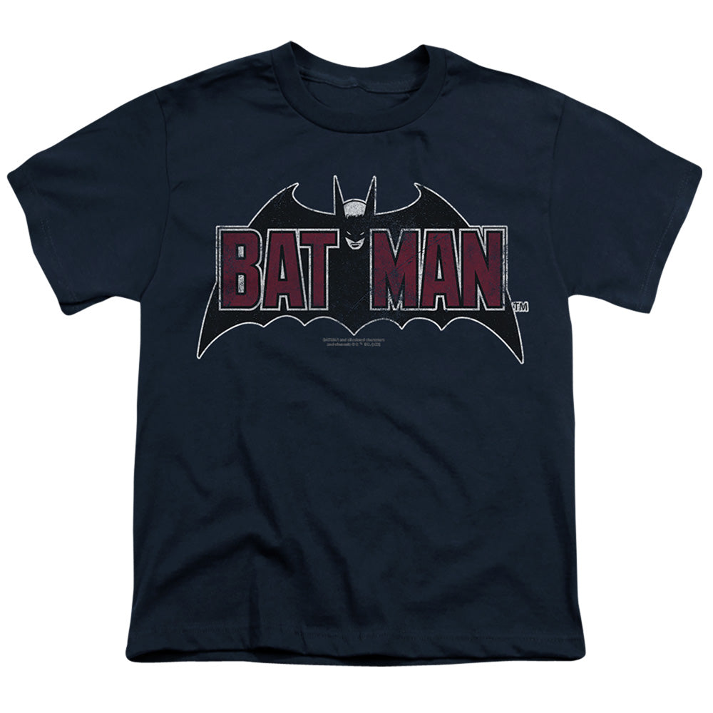 Vintage Bat Logo On Navy