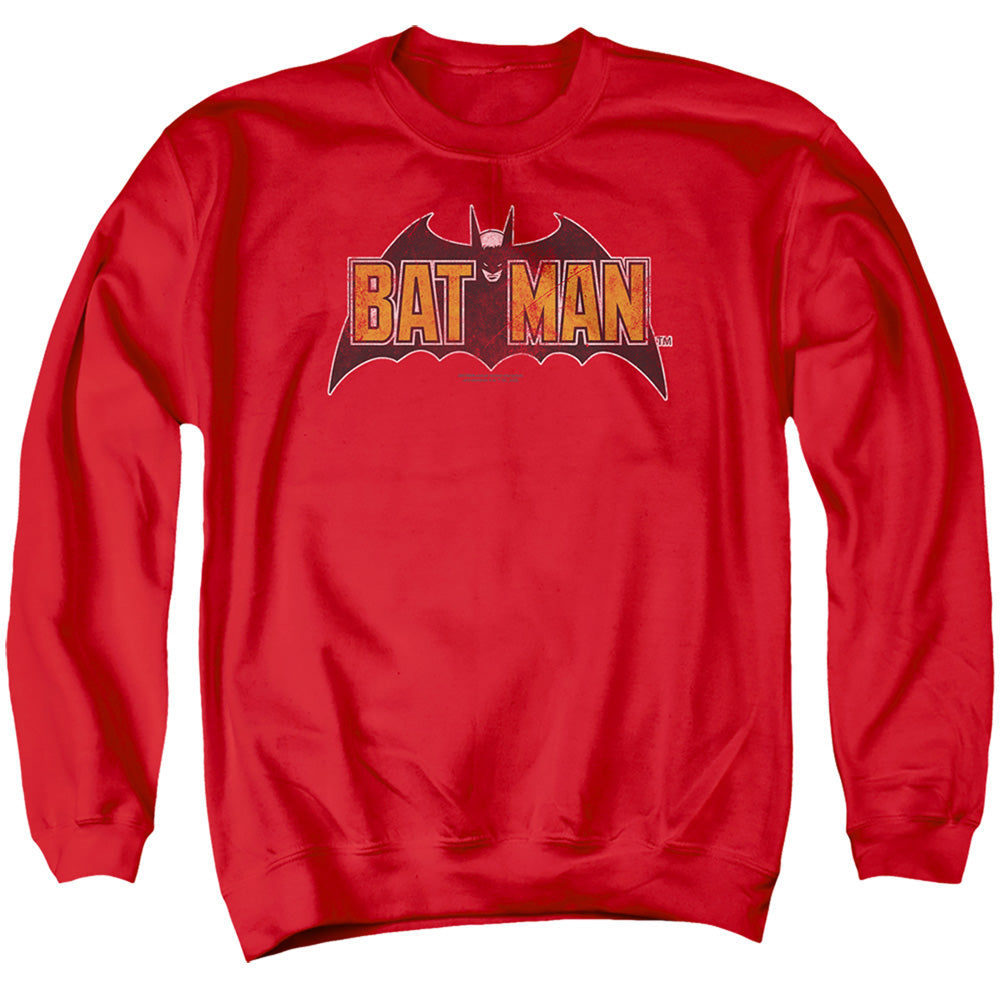 Vintage Bat Logo On Red