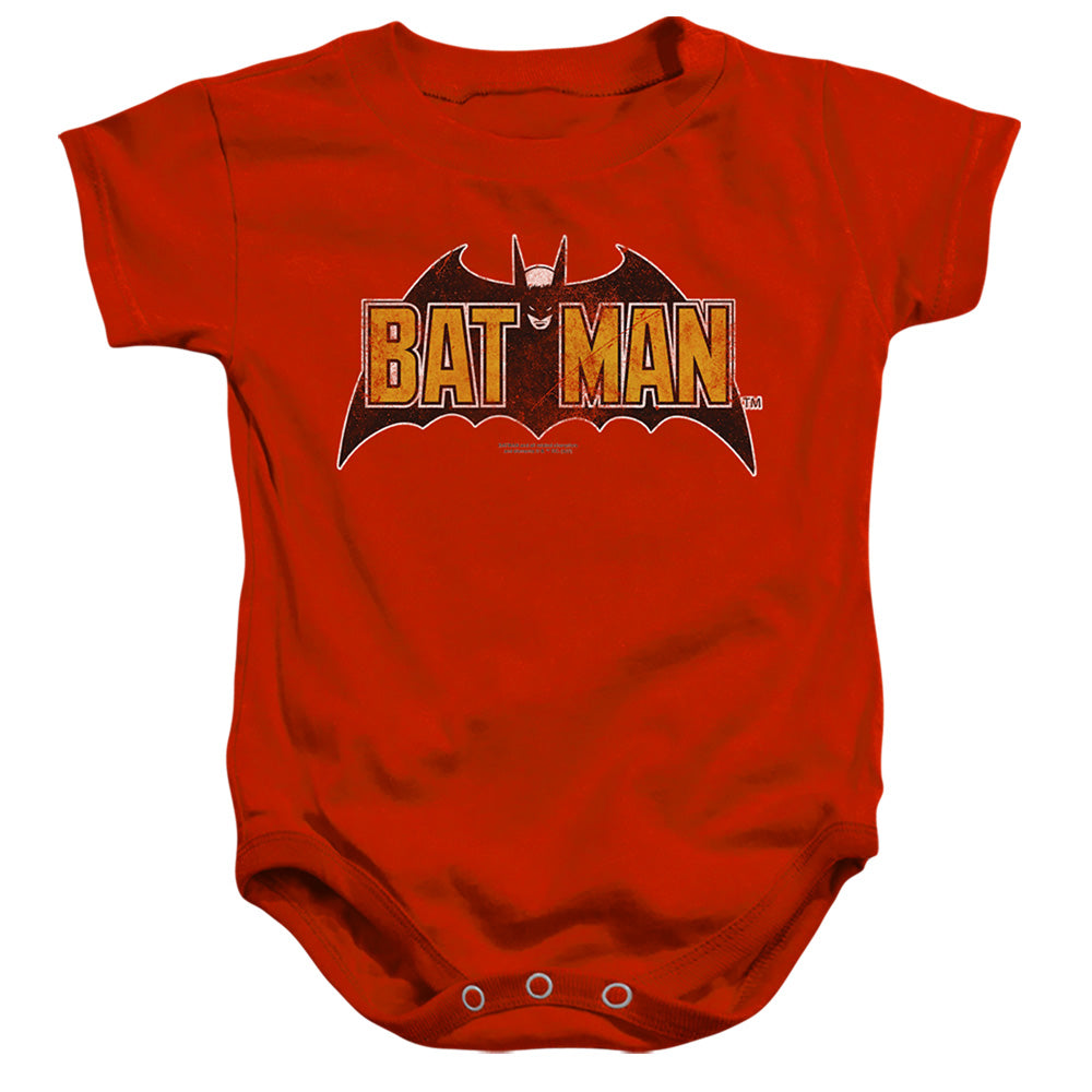 Vintage Bat Logo On Red