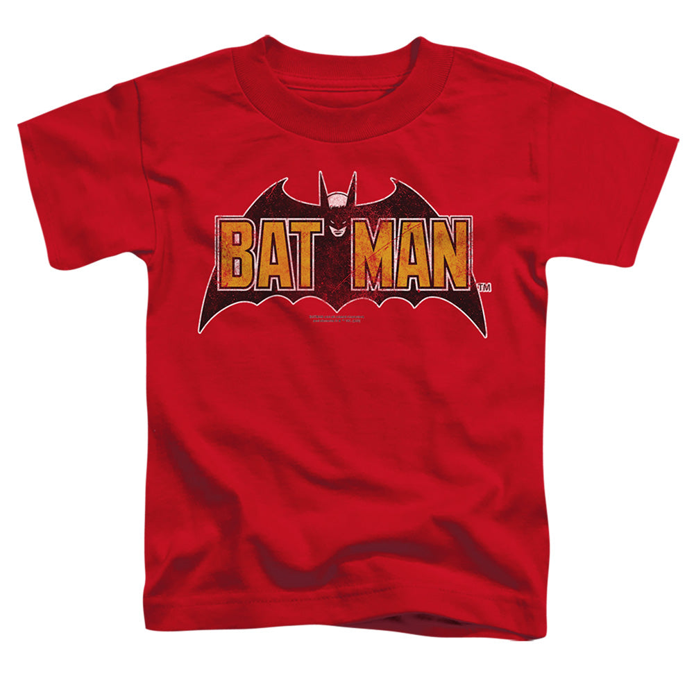 Vintage Bat Logo On Red