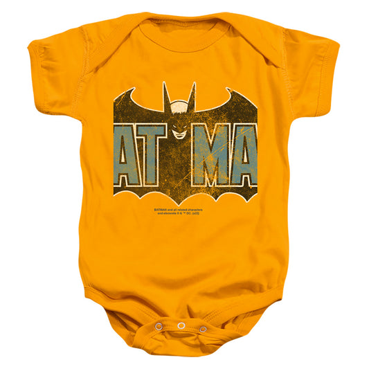 Vintage Bat Logo On Gold
