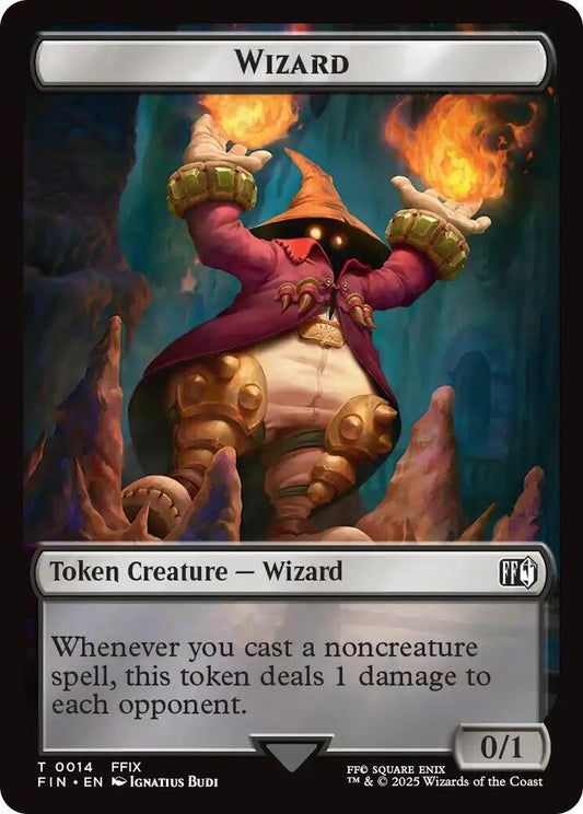 Bird (0016) // Wizard (0014) Double-Sided Token