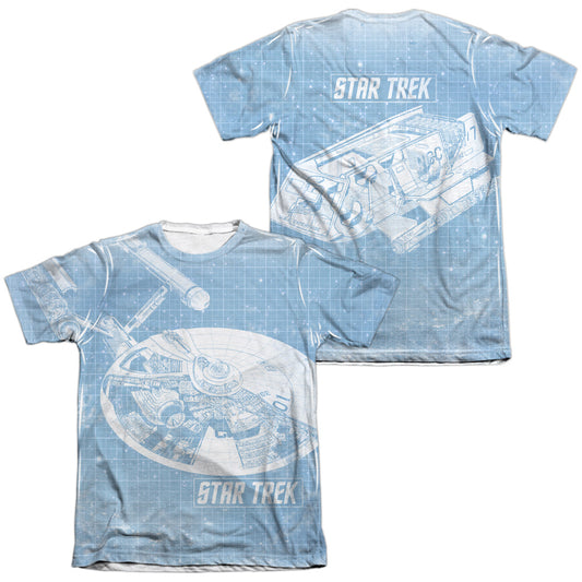 STAR TREK/SHIPS BLUEPRINT (FRONT/BACK PRINT)