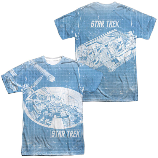 STAR TREK/SHIPS BLUEPRINT (FRONT/BACK PRINT)