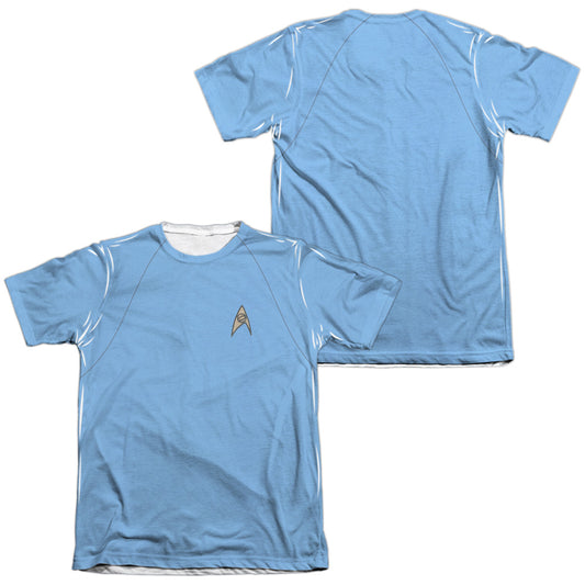 STAR TREK/TOS SCIENCE UNIFORM (FRONT/BACK PRINT)