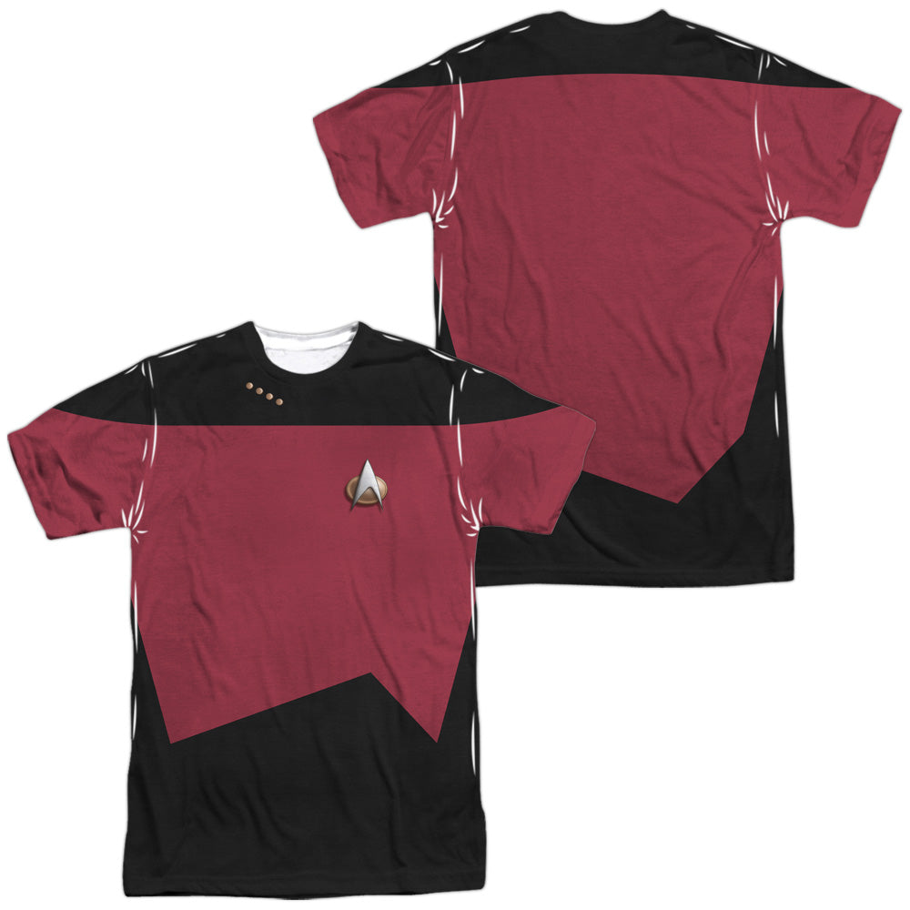 STAR TREK/TNG COMMAND UNIFORM (FRONT/BACK PRINT)