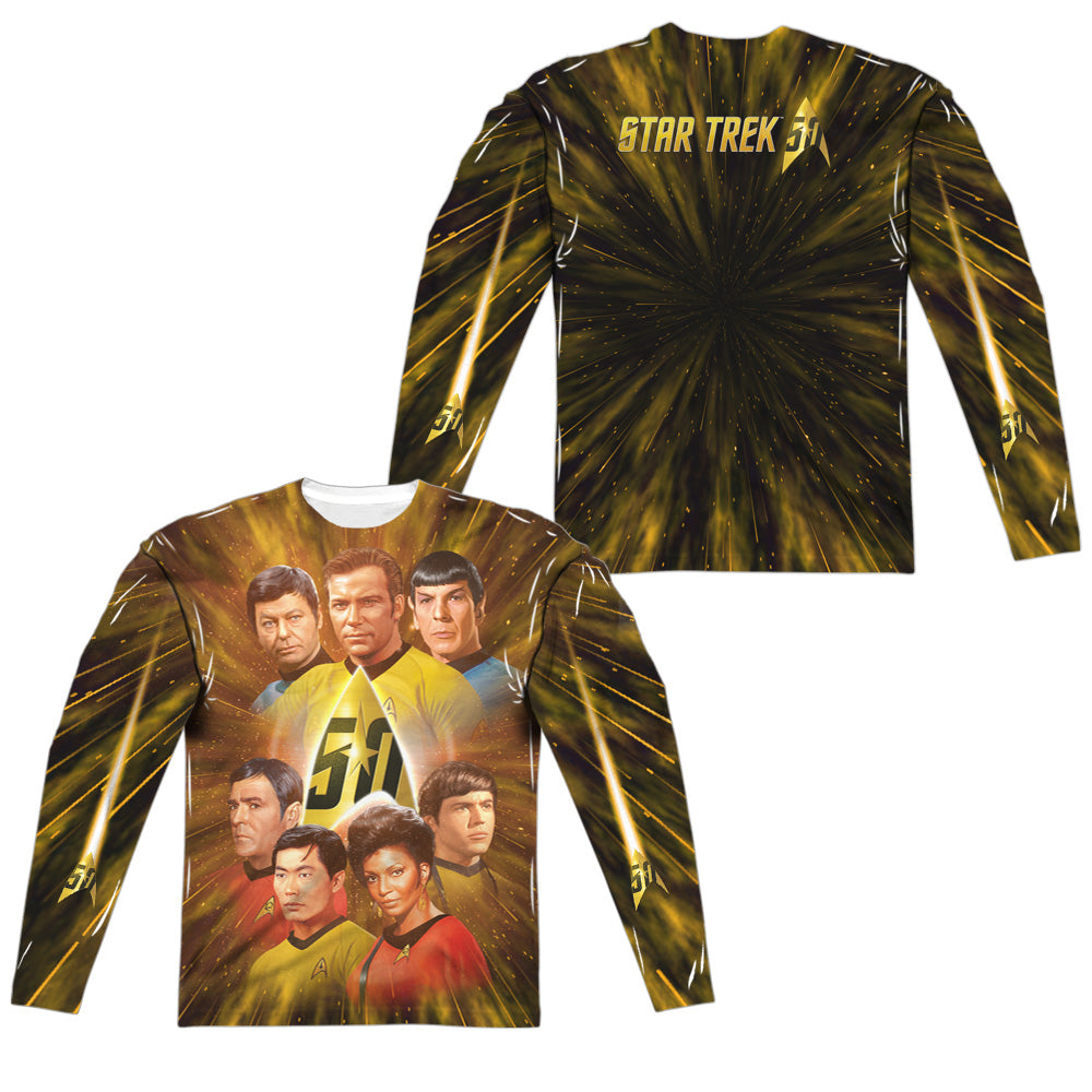 STAR TREK/50TH ANNIVERSARY CREW (FRONT/BACK PRINT)