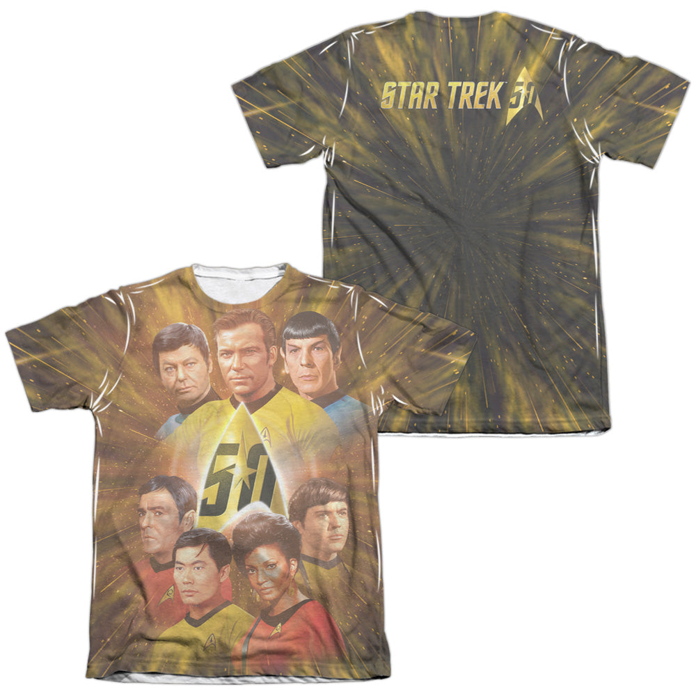 STAR TREK/50TH ANNIVERSARY CREW (FRONT/BACK PRINT)