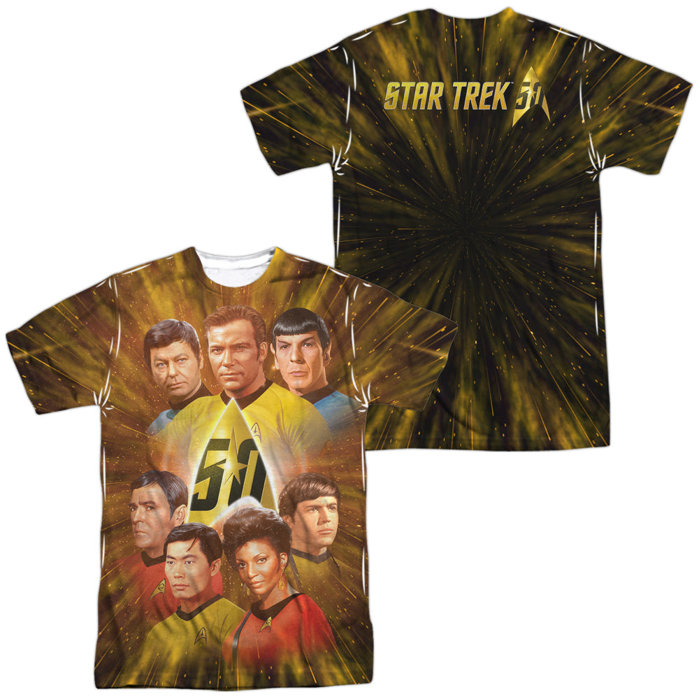 STAR TREK/50TH ANNIVERSARY CREW (FRONT/BACK PRINT)