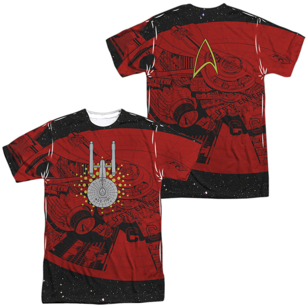 STAR TREK/USS ENTERPRISE SCHEMATIC (FRONT/BACK PRINT)