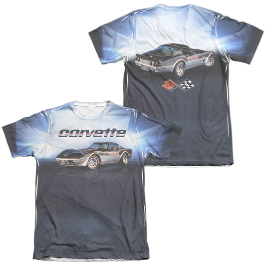 CHEVROLET/BLUE VETTE CHECK FLAG (FRONT/BACK PRINT)