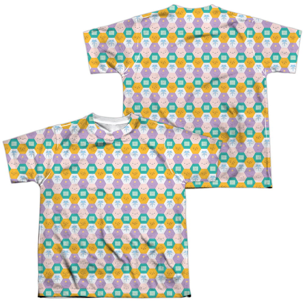 ADVENTURE TIME/HEXAGON PATTERN (FRONT/BACK PRINT)