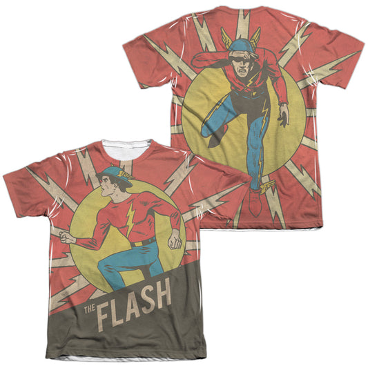 DC FLASH/VINTAGE COMIC FLASH (FRONT/BACK PRINT)