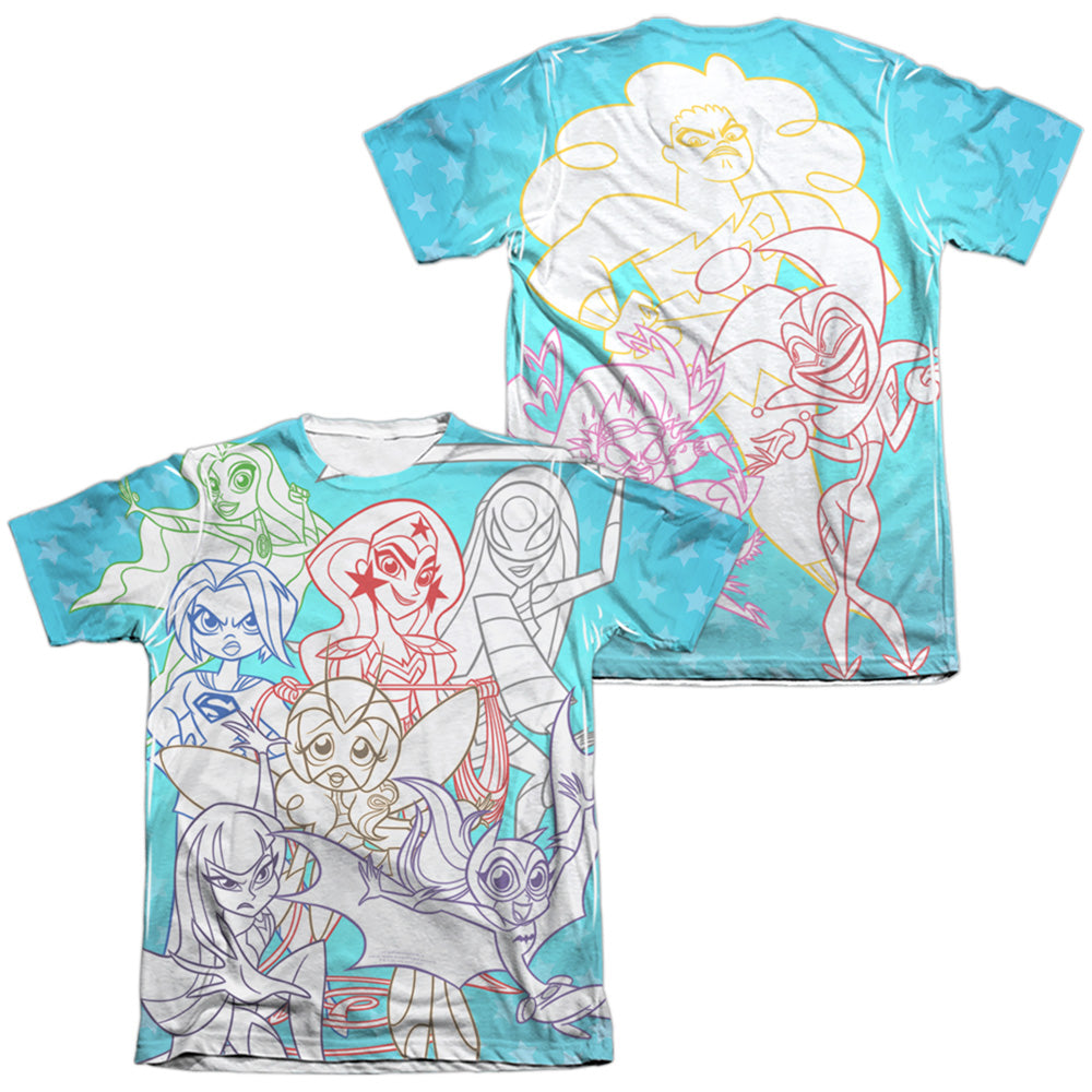 DC SUPERHERO GIRLS/JUSTICE GANG (FRONT/BACK PRINT)