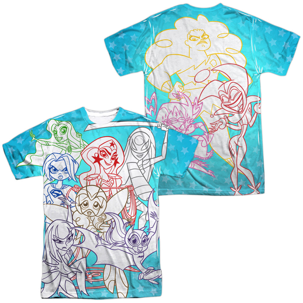 DC SUPERHERO GIRLS/JUSTICE GANG (FRONT/BACK PRINT)