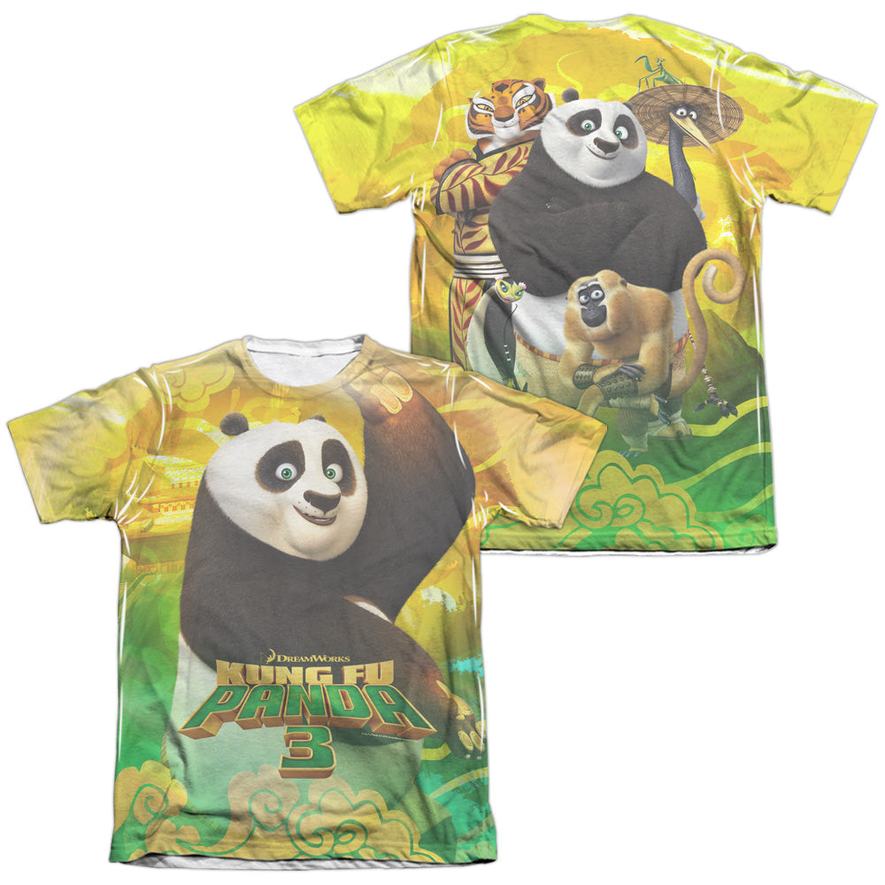 KUNG FU PANDA/PO AND FRIENDS (FRONT/BACK PRINT)