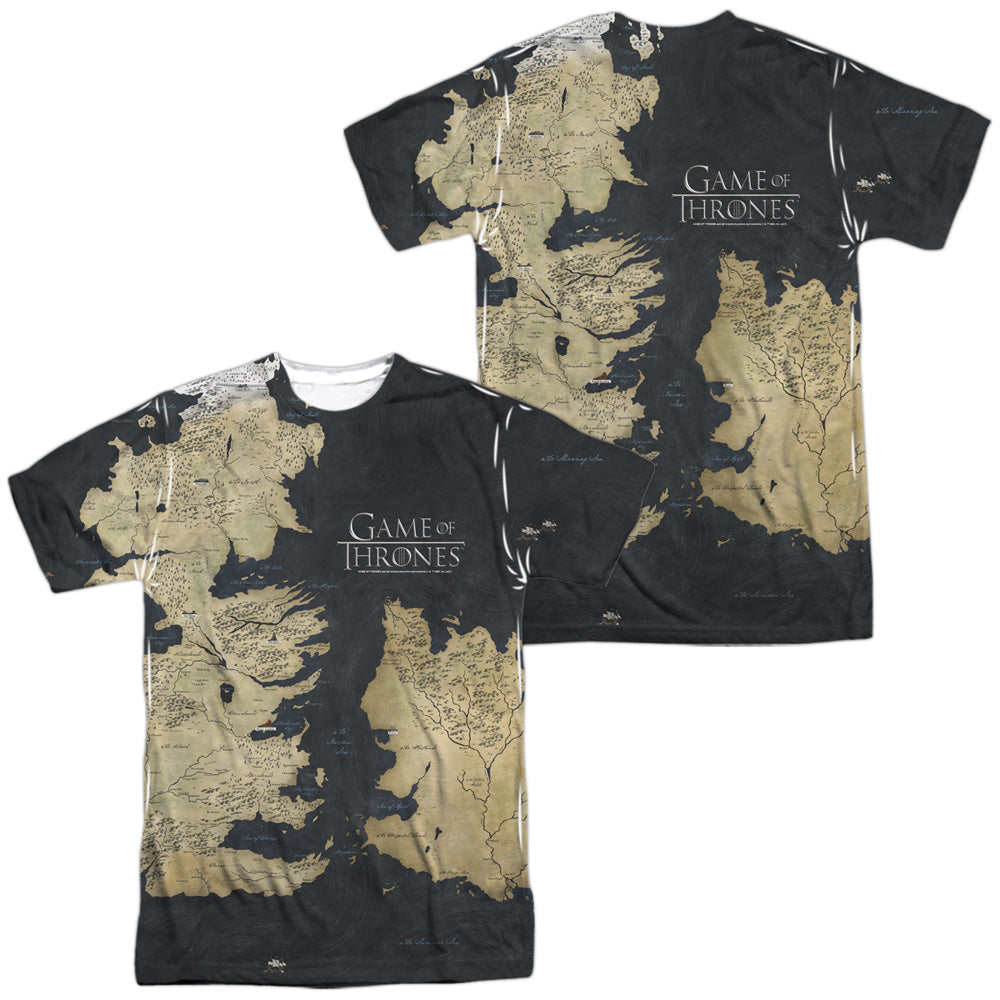 GAME OF THRONES/WESTEROS MAP (FRONT/BACK PRINT)