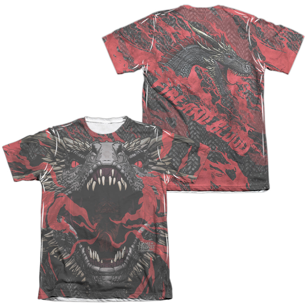 GAME OF THRONES/DRAGONS (FRONT/BACK PRINT)