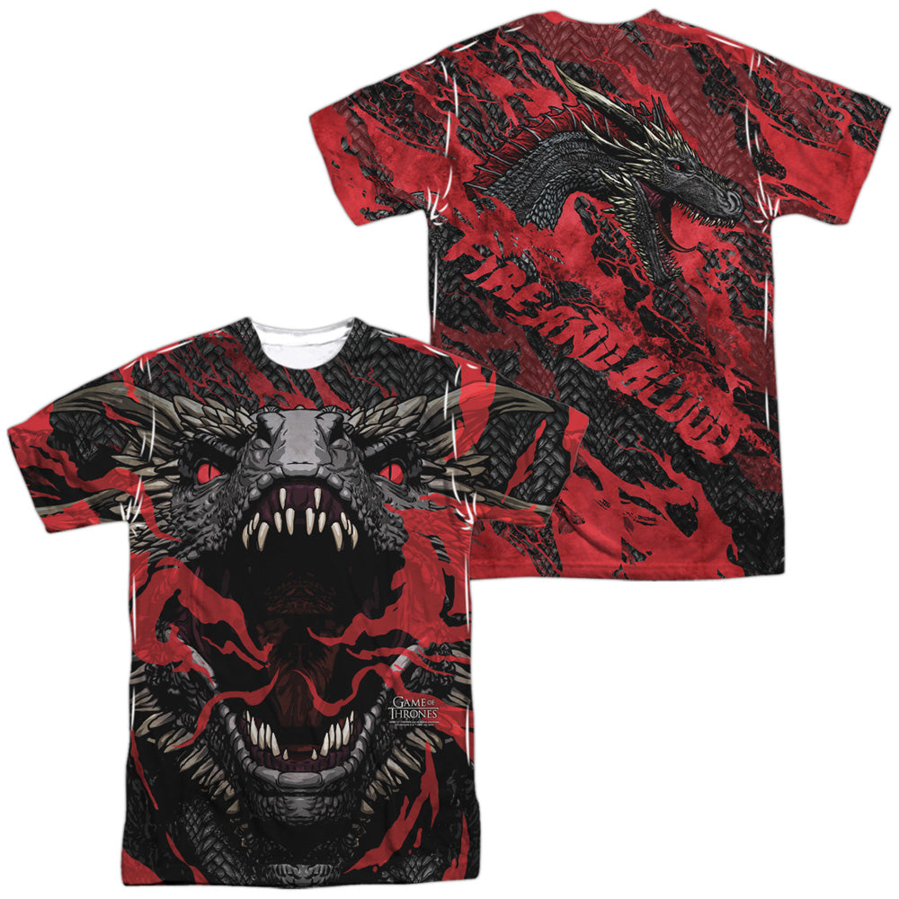 GAME OF THRONES/DRAGONS (FRONT/BACK PRINT)