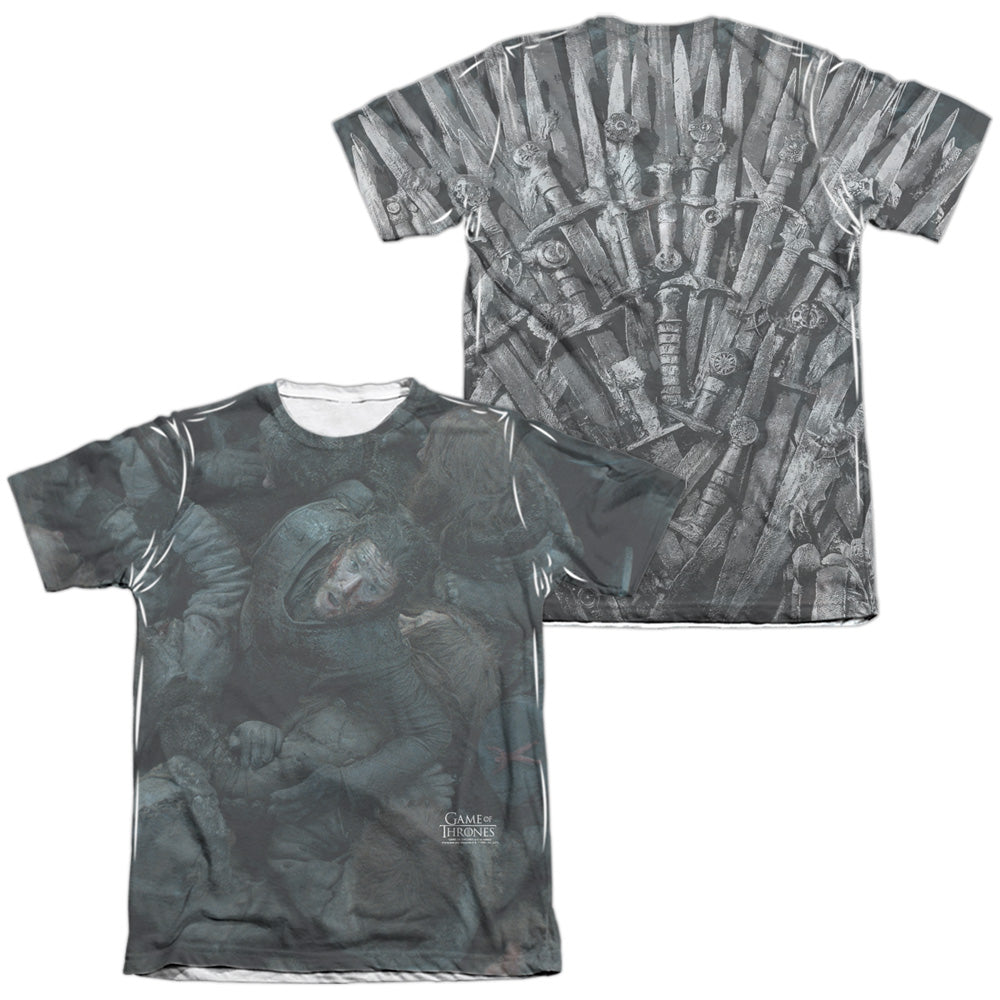 GAME OF THRONES/JON SNOW THE THRONE (FRONT/BACK PRINT)