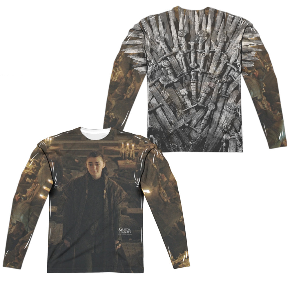 GAME OF THRONES/ARYA FOR THE THRONE (FRONT/BACK PRINT)