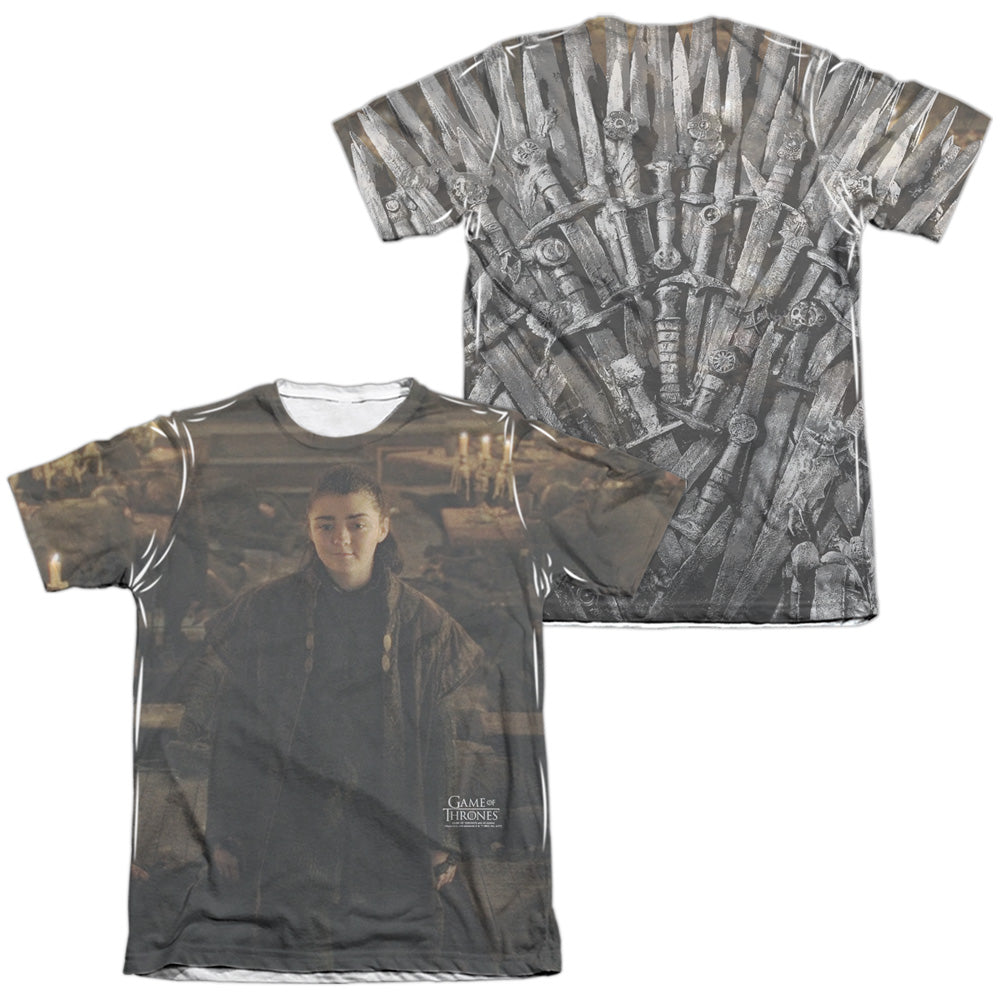 GAME OF THRONES/ARYA FOR THE THRONE (FRONT/BACK PRINT)