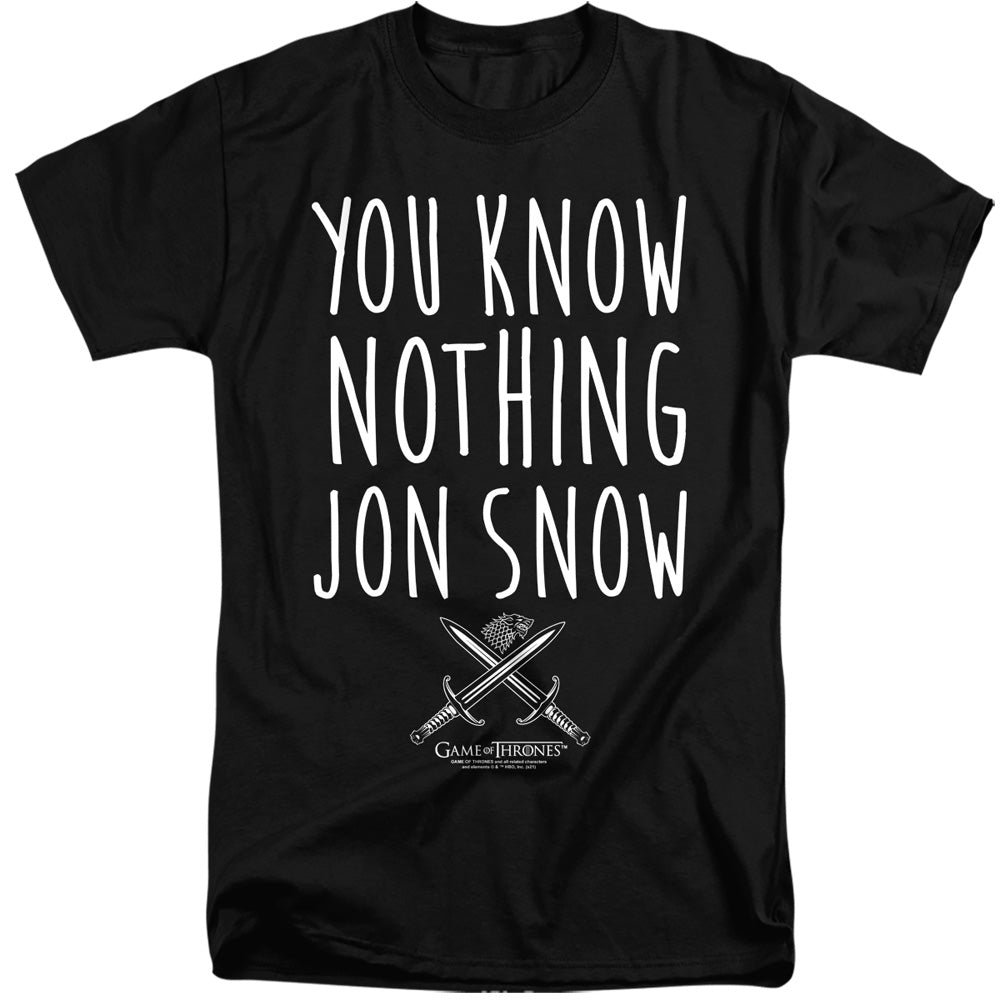 GAME OF THRONES/YOU KNOW NOTHING JON SNOW