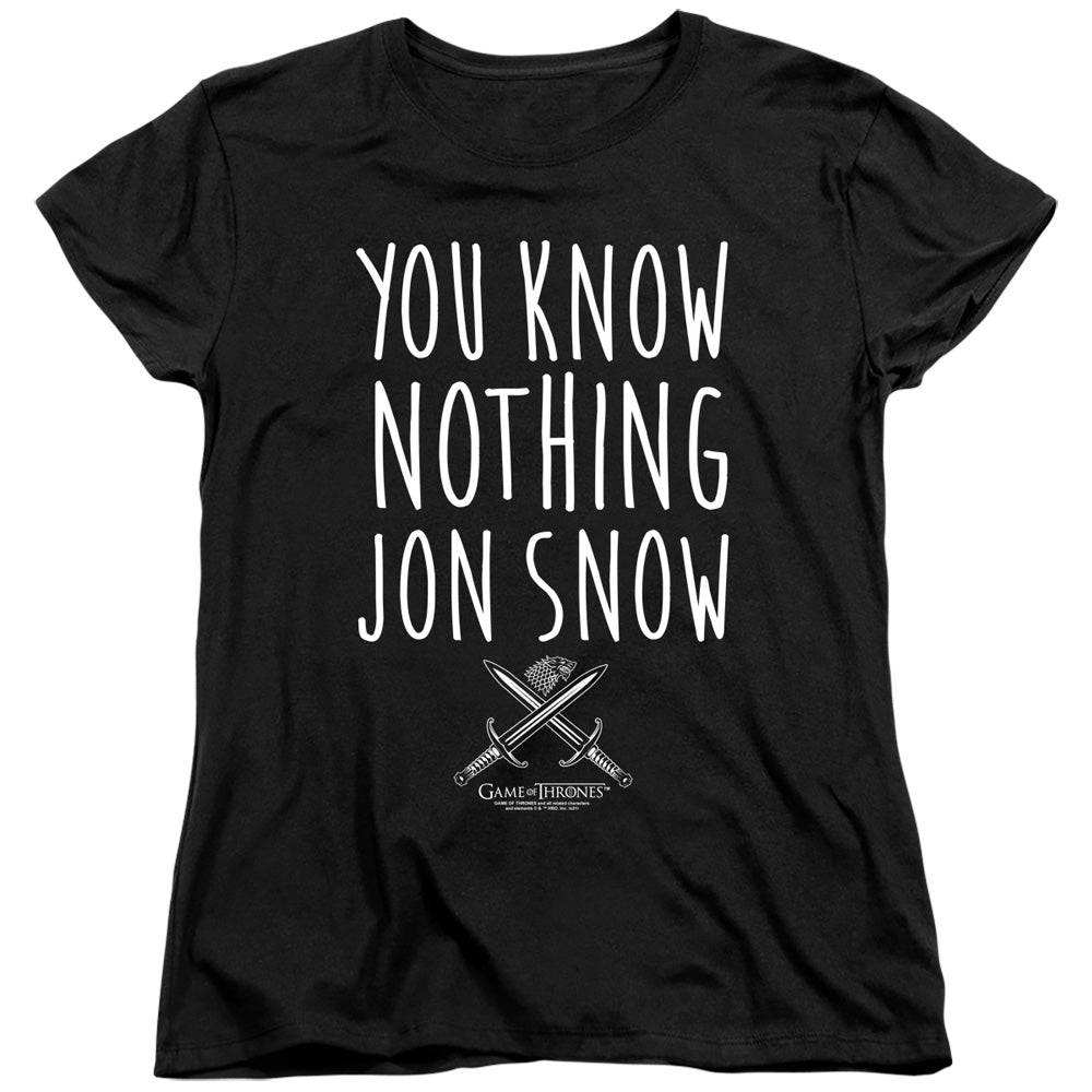 GAME OF THRONES/YOU KNOW NOTHING JON SNOW