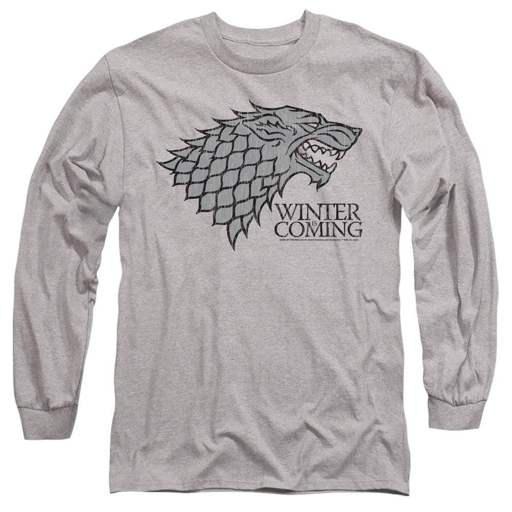 GAME OF THRONES/STARTK WINTER IS COMING ON GRAY