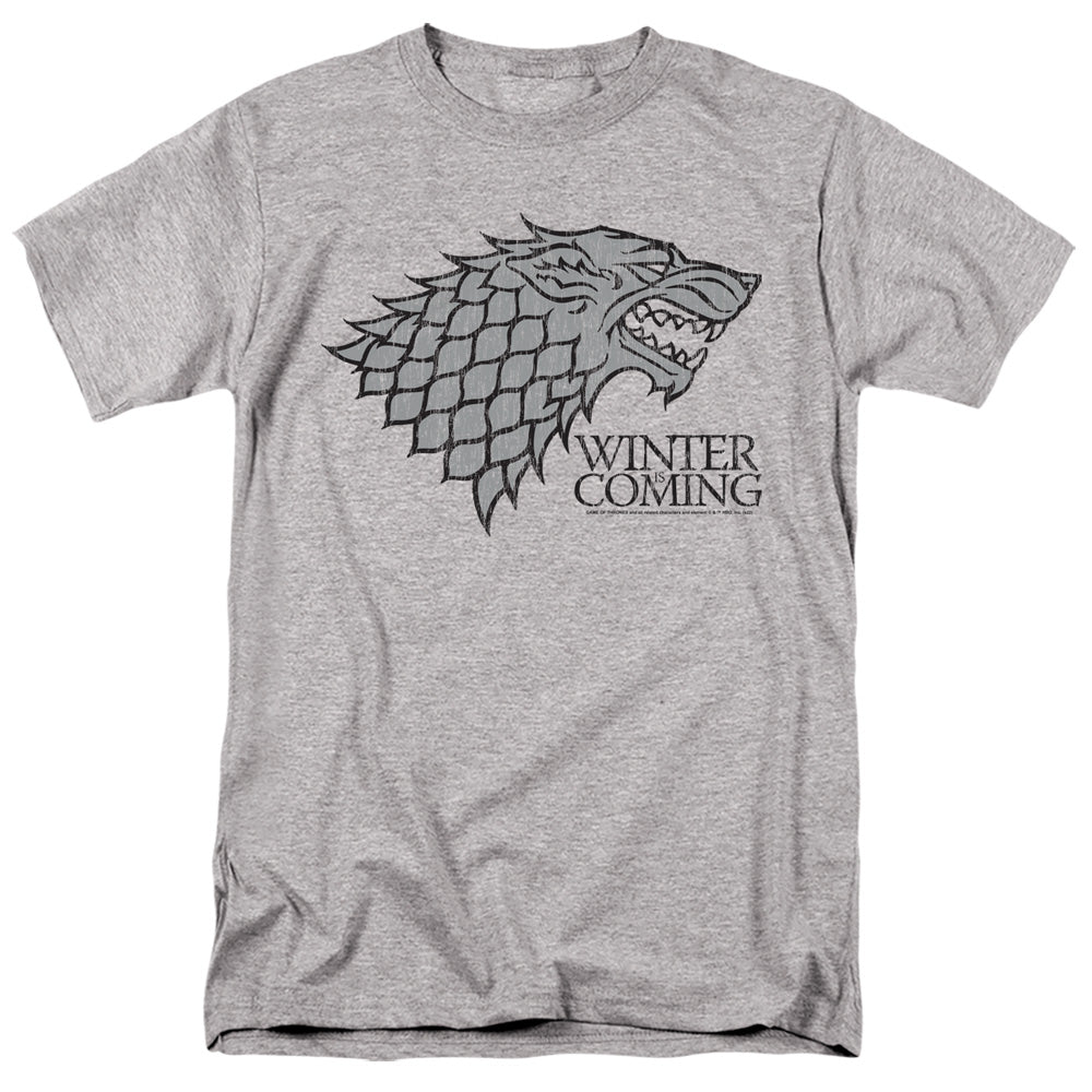 GAME OF THRONES/STARTK WINTER IS COMING ON GRAY