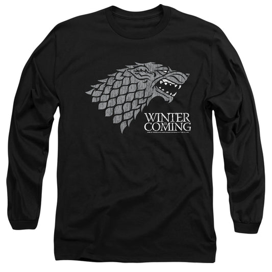 GAME OF THRONES/STARTK WINTER IS COMING ON BLACK