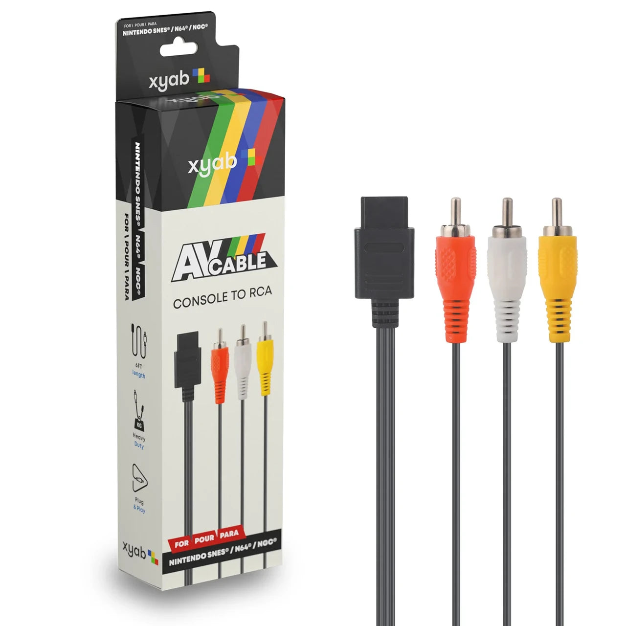GameCube / N64 / SNES AV Composite Cable - xyab