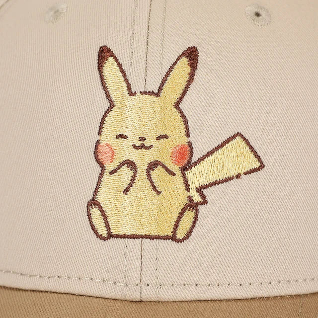 Hat Adjustable: Pokemon - Pikachu Electric Type - Tan