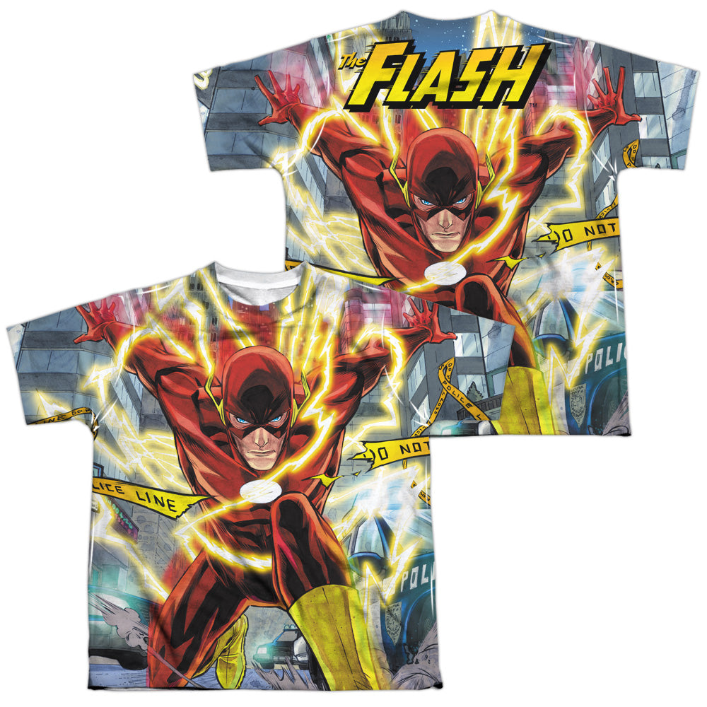 JLA/POLICE LINE (FRONT/BACK PRINT)