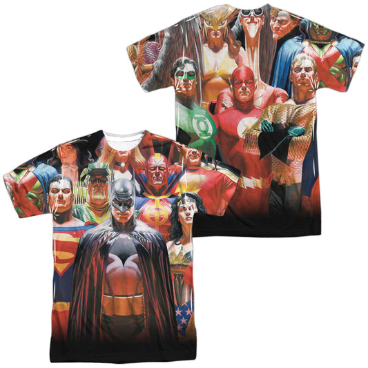 JLA/WALL OF HEROES (FRONT/BACK PRINT)