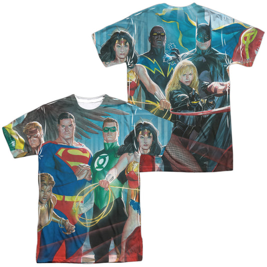 JLA/LEAGUE OF HEROES (FRONT/BACK PRINT)