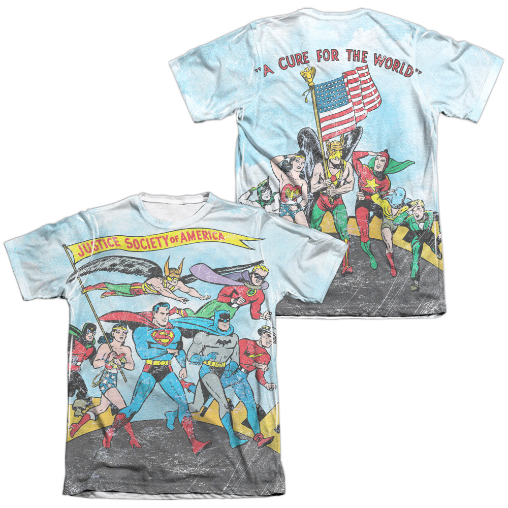 JLA/WORLD CURE (FRONT/BACK PRINT)
