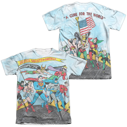 JLA/WORLD CURE (FRONT/BACK PRINT)