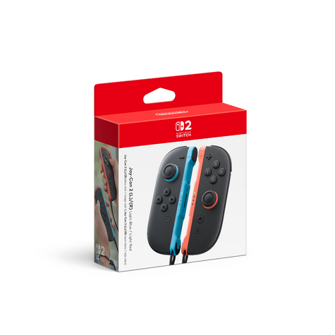 Switch 2 Joy-Con 2 (L)/(R): Light Blue/Light Red - Nintendo
