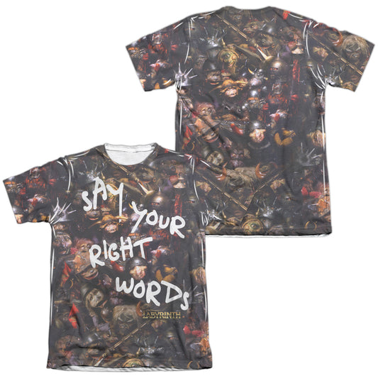 LABYRINTH/RIGHT WORDS (FRONT/BACK PRINT)