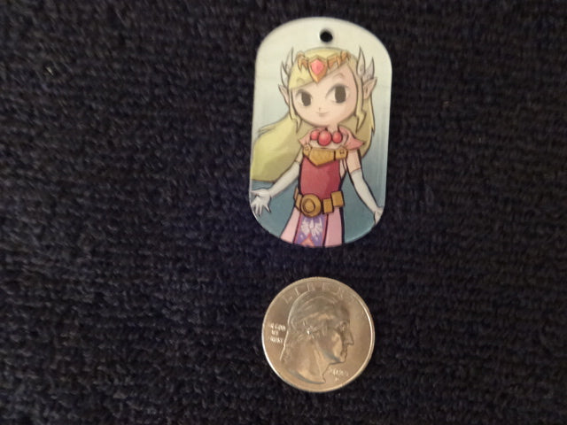 Legend Of Zelda Princess Zelda Child Dog Tag Neckless Keychain