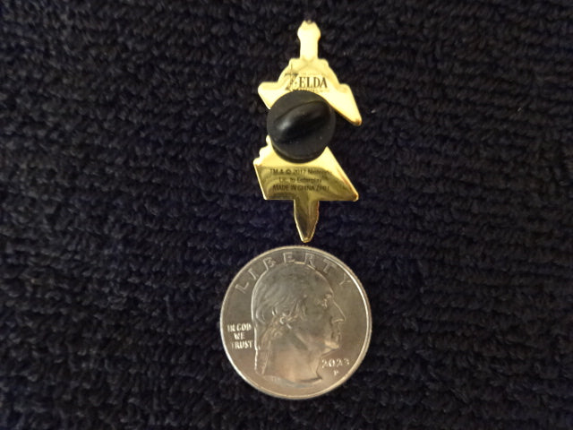 Legend Of Zelda Z Sword Logo Pin
