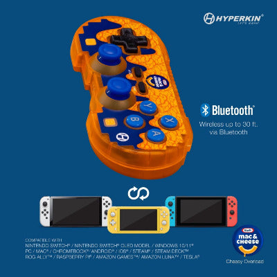 Official Kraft Mac and Cheese Eddition Pixel Art Wireless Bluetooth Controller for Switch/PC/MAC