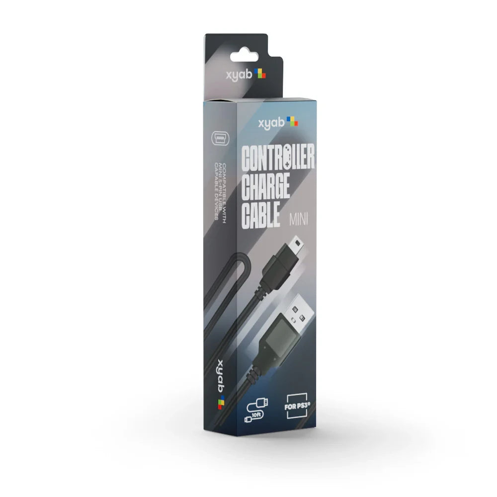 PS3 Controller Charge Cable (USB Type A to USB Mini) - xyab