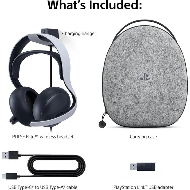 PS5 Pulse Elite Wireless Headset: White - Sony