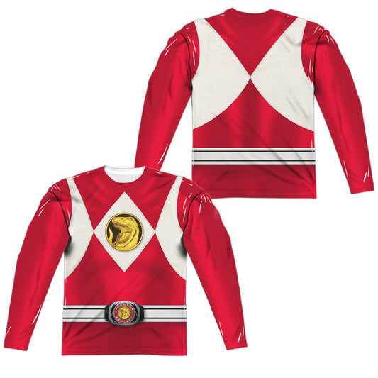 POWER RANGERS/RED RANGER EMBLEM (FRONT/BACK PRINT)