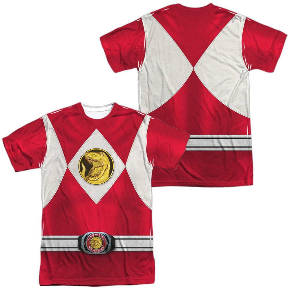 POWER RANGERS/RED RANGER EMBLEM (FRONT/BACK PRINT)