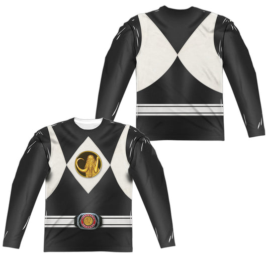 POWER RANGERS/BLACK RANGER UNIFORM (FRONT/BACK PRINT)